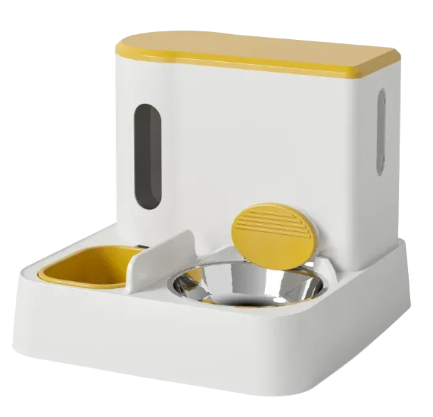 Automatic Pet Feeder & Water Dispenser — Dual Bowl