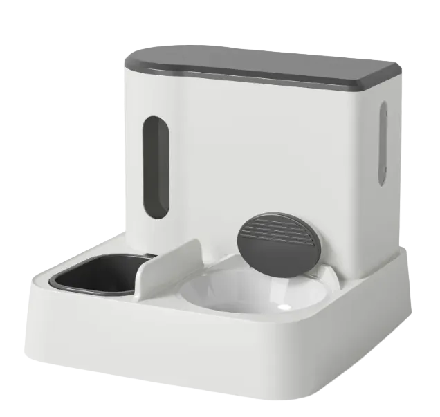 Automatic Pet Feeder & Water Dispenser — Dual Bowl