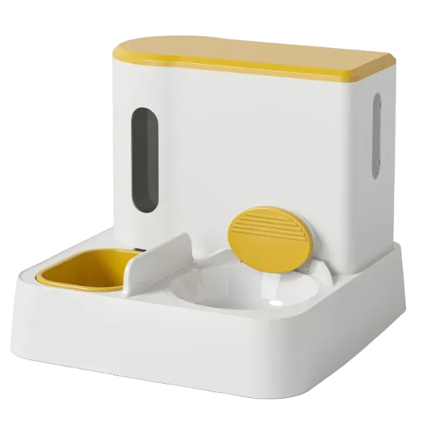 Automatic Pet Feeder & Water Dispenser — Dual Bowl