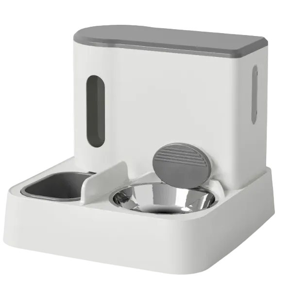 Automatic Pet Feeder & Water Dispenser — Dual Bowl