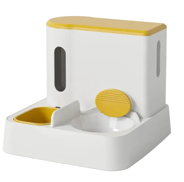 Automatic Pet Feeder & Water Dispenser — Dual Bowl