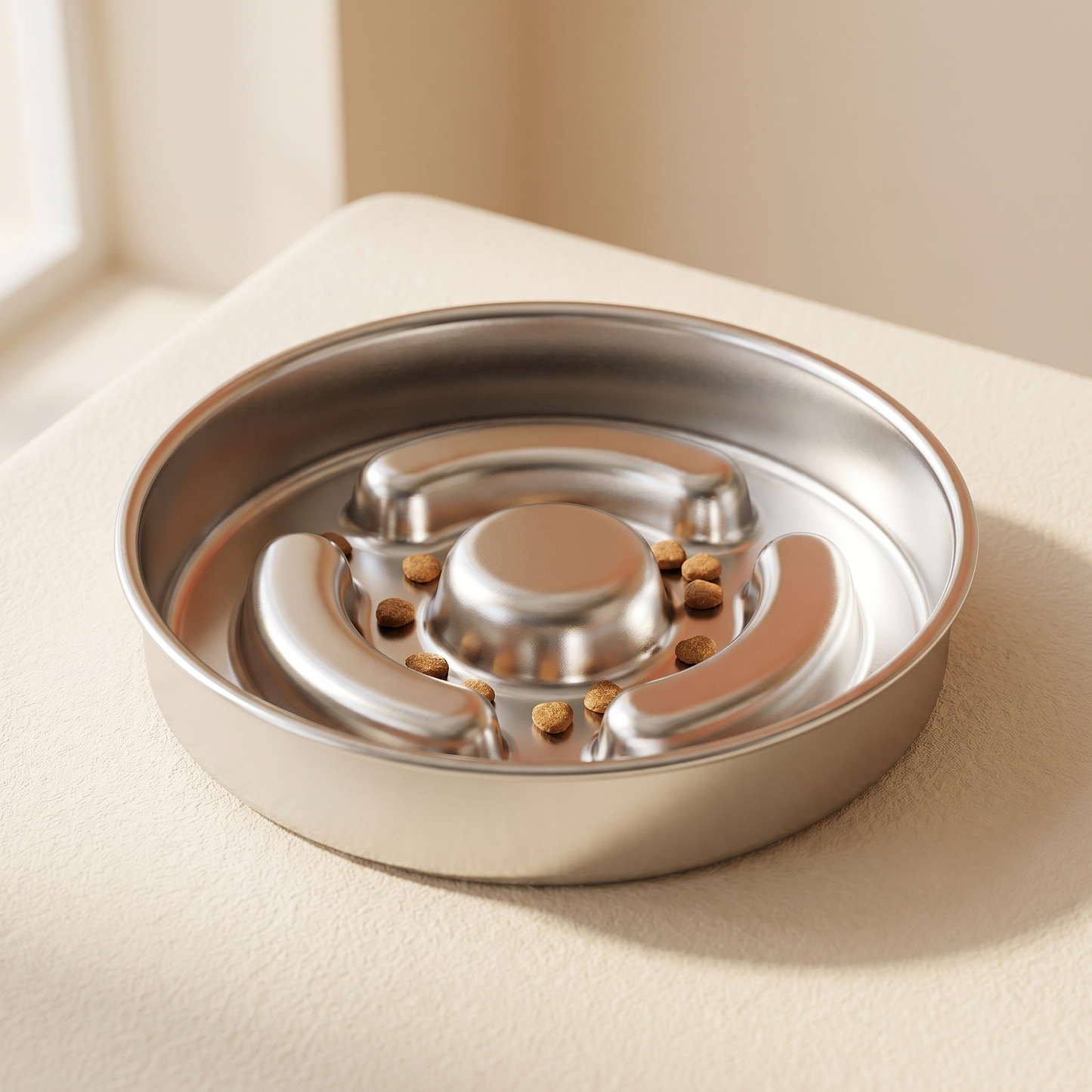 Stainless Steel Slow Feeder Bowl — Healthier Eating