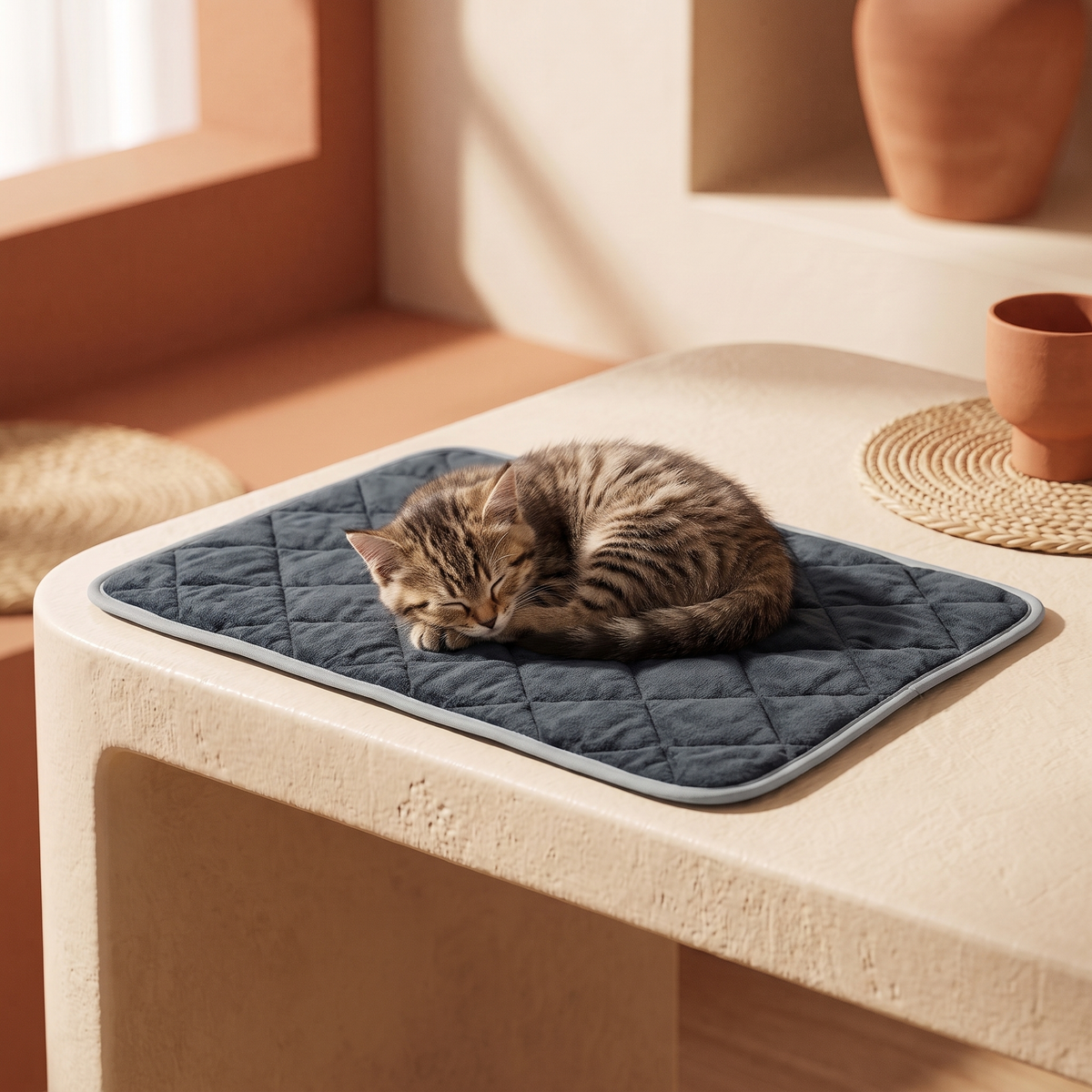 Self-Heating Pet Warmer Mat — Cozy Comfort Without a Cord